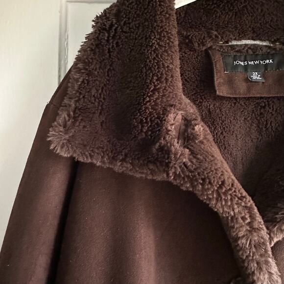 Vintage Jones New York Faux Suede Penny Lane Coat - Picture 4 of 8